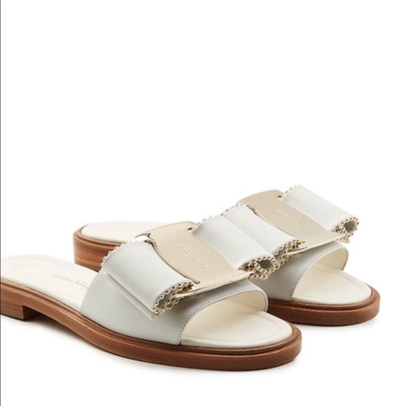 Salvatore Ferragamo Shoes - Salvatore Ferragamo Isera Studded Leather Size 7